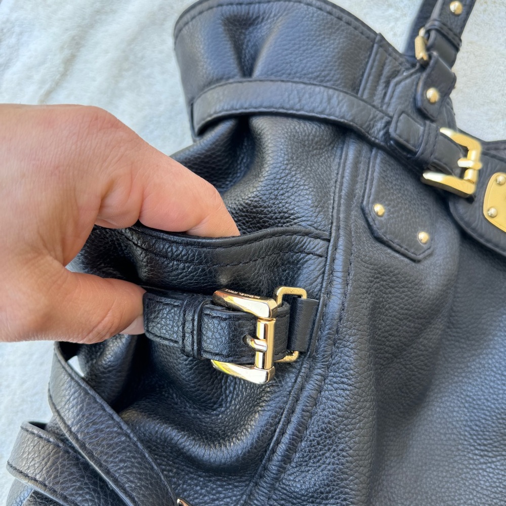 Black Leather Michael Kors Purse - Picture 8 of 12